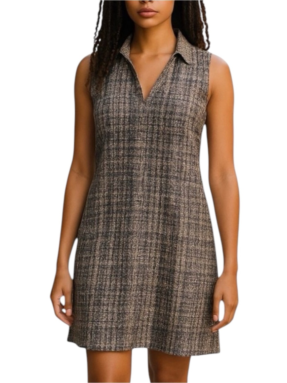 Vince Camuto Cream Navy Academia Office Dress NWOT Size 2 Casual Versatile
